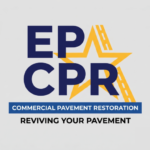 El Paso Commercial Pavement Restoration logo for sealcoating, line striping, crack filling, and asphalt repair services in El Paso TX